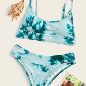 tie dye bathing suit shein